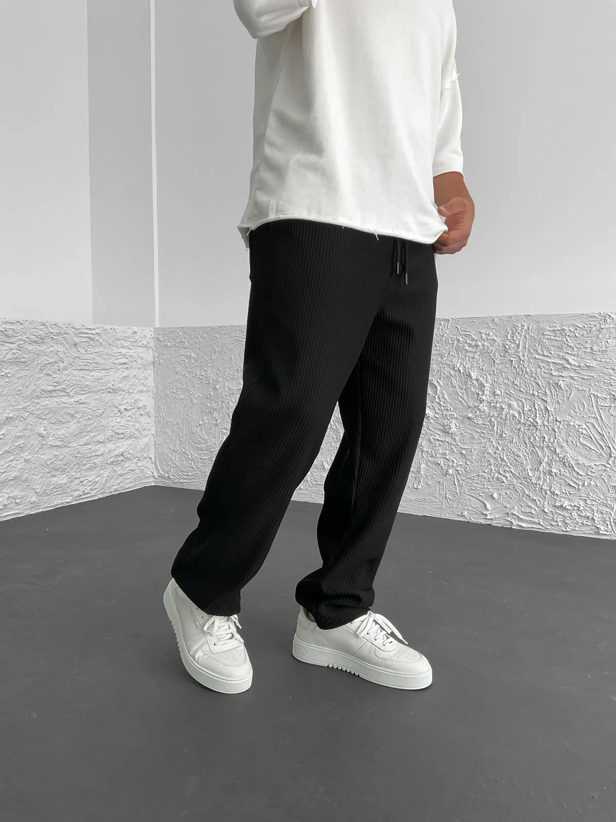 Pantalón Confort En Spandex Cotelé