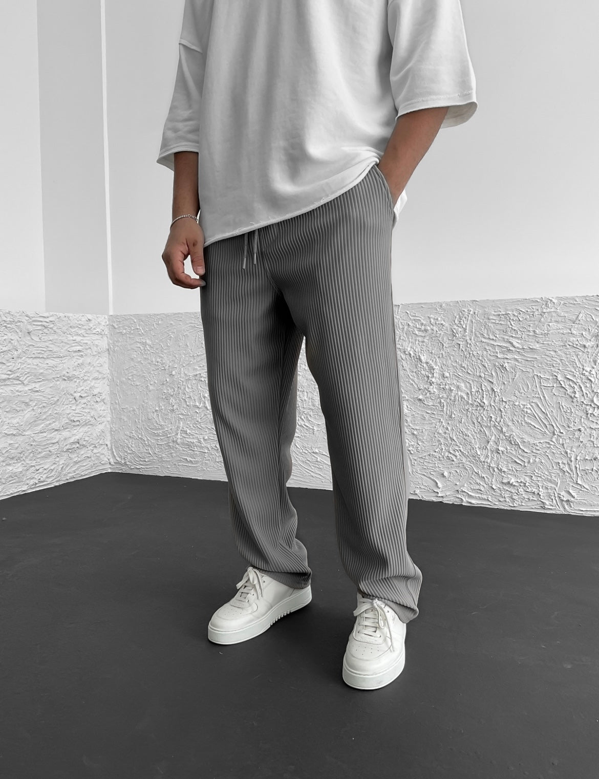 Pantalón Confort En Spandex Cotelé