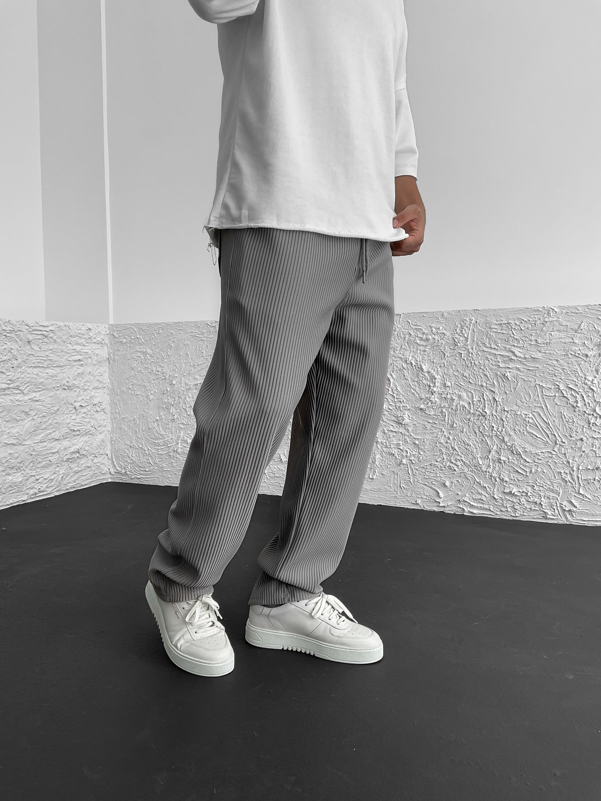 Pantalón Confort En Spandex Cotelé