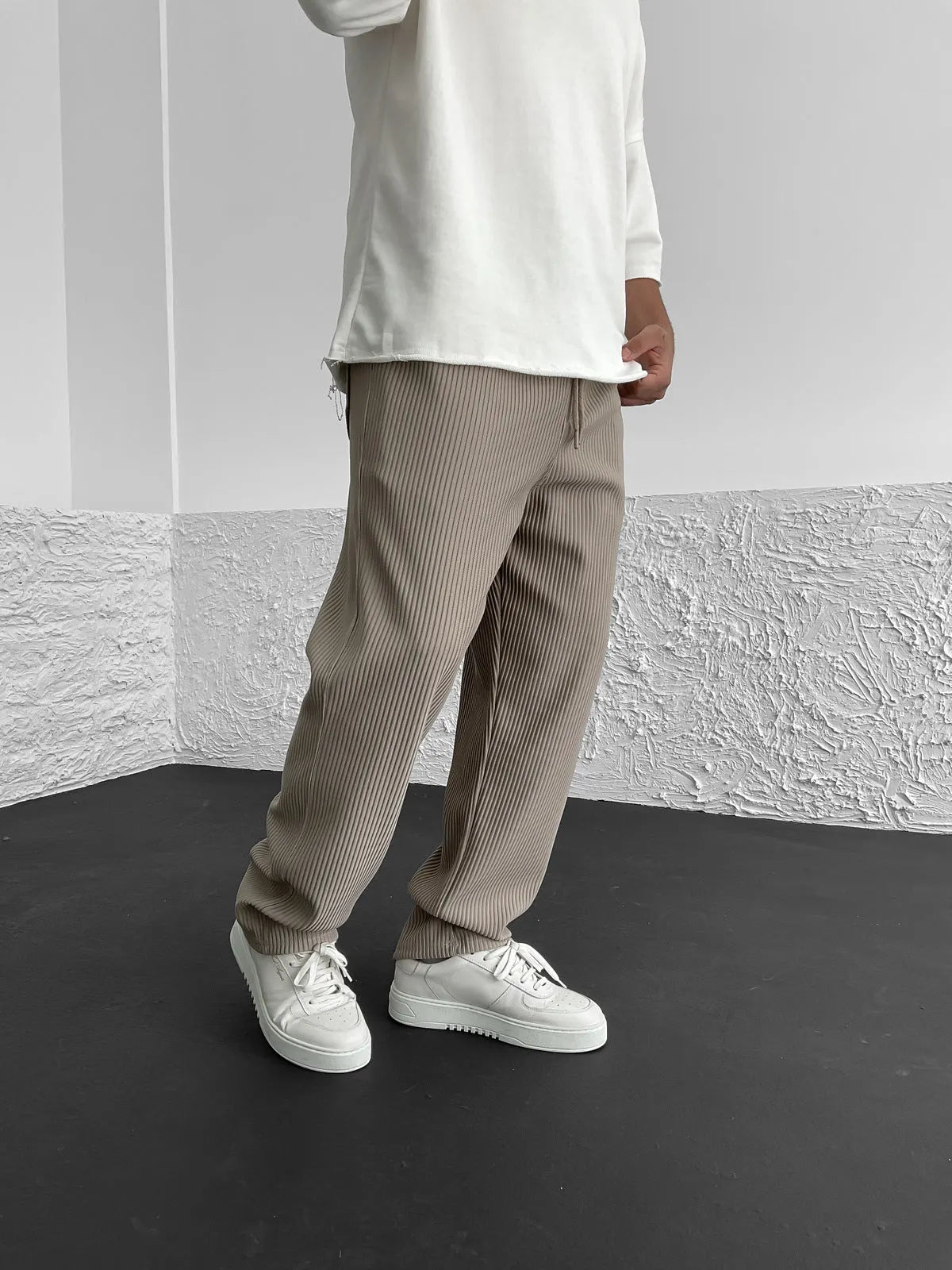 Pantalón Confort En Spandex Cotelé