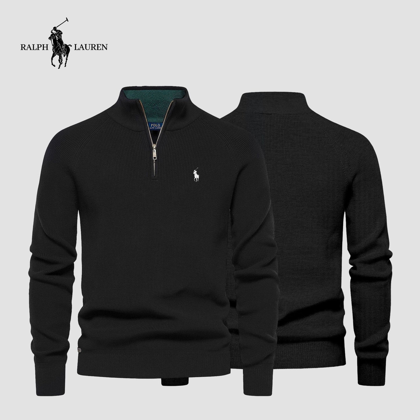 R&L Zip Neck Sweater (CLEARANCE) - Limited Stock
