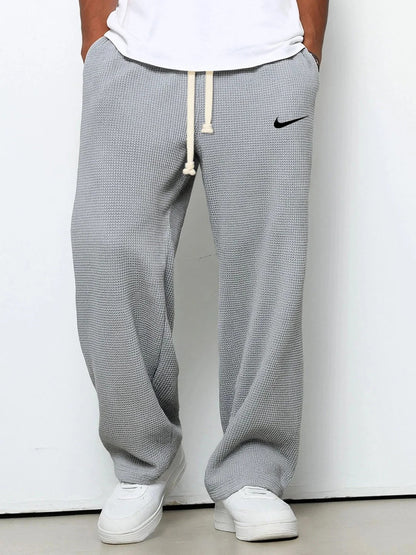 Men's Spring And Autumn Casual Sports Textured Trousers